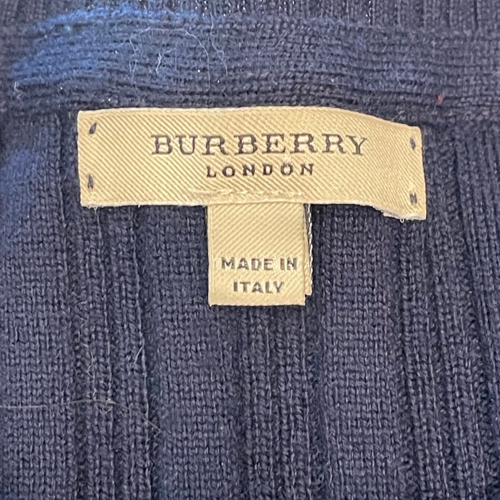 Burberry London navy wool ribbed sweater Size:L - Picture 7 of 13